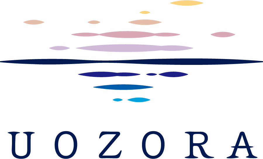 完成した”UOZORA (うおぞら)”ロゴデザイン
